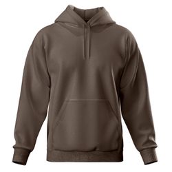 Blusa De Moletom Canguru e Capuz Café - MLCAFELISO - Atacado da Moda