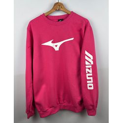 Moletom S/ Capuz Mizuno Rosa - Atacado das Tailandesas