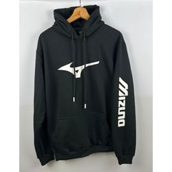 Moletom C/Capuz Mizuno preta Copia - Atacado das Tailandesas