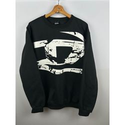 Moletom S/Capuz Diesel preto Copia - Atacado das Tailandesas