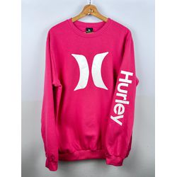Moletom S/ Capuz hurley Rosa - Atacado das Tailandesas