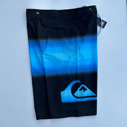 Bermuda Surf Quiksilver Preta/azul - Atacado das Tailandesas