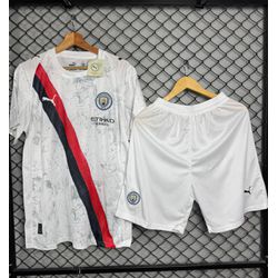 Conjunto Manchester city 25/26 Home Fan Lisa - Atacado das Tailandesas