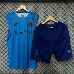 Conjunto Bermuda+Regata Gremio Celeste - Atacado das Tailandesas