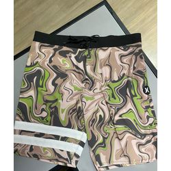 Bermuda Phantom hurley Camuflada verde/Bege/Marrom - Atacado das Tailandesas