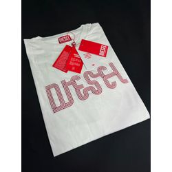 Camisa Malha Chinesa Diesel Bradt Branca - Atacado das Tailandesas