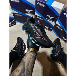 Tênis Mizuno Wave Prophecy 14 Preto/Vermelho - Atacado das Tailandesas