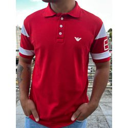 Camisa Polo Empori Armaini vermelha - Atacado das Tailandesas