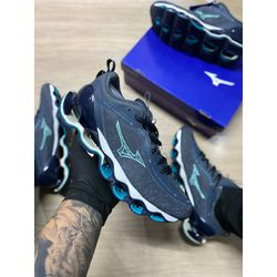 Tênis Mizuno Wave Prophecy 13 Marinho/Azul Celesti... - Atacado das Tailandesas