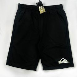 bermuda de moletom preta quiksilver simbolo - Atacado das Tailandesas