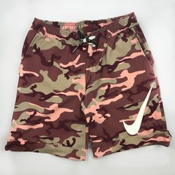 bermuda de moletom camuflada vermelha nike simbolo - Atacado das Tailandesas