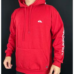 Moletom C/Capuz Quiksilver vermelho basico Copia - Atacado das Tailandesas
