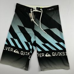 Bermuda Surf Quiksilver cinza, azul e preta - Atacado das Tailandesas