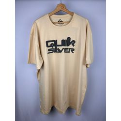 Camisa Quiksilver Bege Escrita - Atacado das Tailandesas