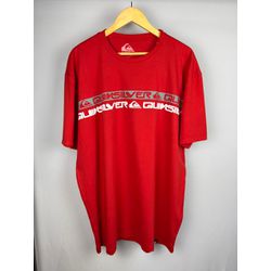 Camisa Quiksilver Vermelha Escrita No Peito - Atacado das Tailandesas