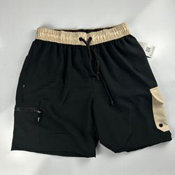 Bermuda Cargo Nike Preta detalhes Beje - Atacado das Tailandesas