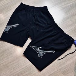 Bermuda Tactel mizuno desenho Cinza/Preta/Branca - Atacado das Tailandesas