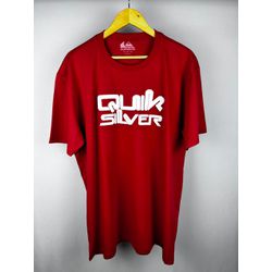 Camisa Quiksilver Vermelha Escrita - Atacado das Tailandesas