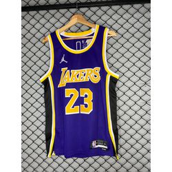 Regata Nba Lakers Roxa 23 James Especial 75 Anos - Atacado das Tailandesas