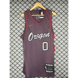 Regata Nba Portland Trail Blazers bordado 0 Lillar... - Atacado das Tailandesas