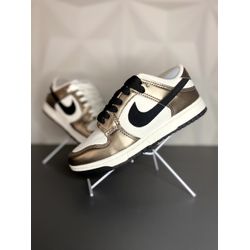 Tênis Nike SB Dunk Low - Branco/Ouro velho - Atacado das Tailandesas
