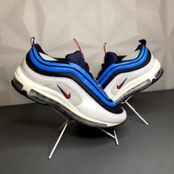 Tênis AirMax 98 - Branco/Azul - Atacado das Tailandesas