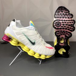 Tênis Nike 12 Molas - Branco/Amarelo/Rosa - Atacado das Tailandesas