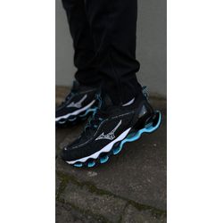 Tênis Mizuno Wave Prophecy 13 Preto/Azul/Branco - Atacado das Tailandesas