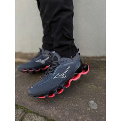 Tênis Mizuno Wave Prophecy 13 Grafite/Vermelho - Atacado das Tailandesas