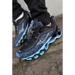 Tênis Mizuno Wave Prophecy 13 Preto/Azul - Atacado das Tailandesas