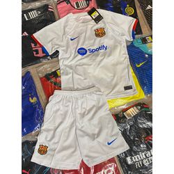 Conjunto Infantil Barcelona 23/24 Away Fan Lisa - Atacado das Tailandesas