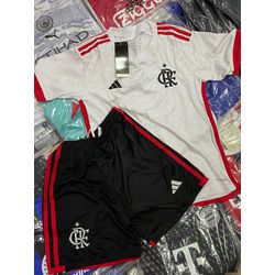 Conjunto Infantil Flamengo 24/25 Away fan lisa - Atacado das Tailandesas