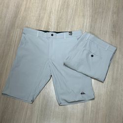 Bermuda Walker Quiksilver Com Simbolo Bordado Cinz... - Atacado das Tailandesas