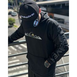 Moletom C/Capuz Quiksilver preto - Atacado das Tailandesas