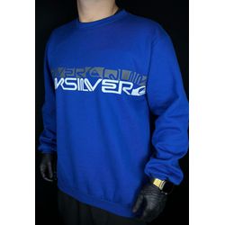 Moletom s/capuz azul quiksilver - Atacado das Tailandesas
