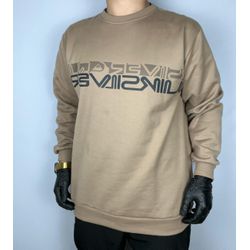 Moletom s/capuz bege escuro quiksilver - Atacado das Tailandesas