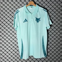 Camisa Cruzeiro polo 24/25 Azul Turquesa Escuro - Atacado das Tailandesas