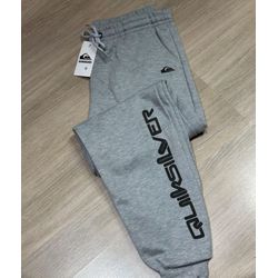Calça Moletom Quiksilver Cinza Escrita/Baixo - Atacado das Tailandesas
