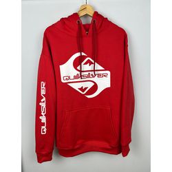 Moletom Quiksilver Premium C/Capuz Vermelho Quik Y... - Atacado das Tailandesas