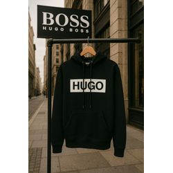 Moletom C/Capuz Hugo Boss preto - Atacado das Tailandesas