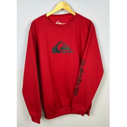 Moletom S/ Capuz - Quiksilver Vermelho - Atacado das Tailandesas