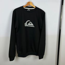 Moletom S/ Capuz - Quiksilver Preto - Atacado das Tailandesas