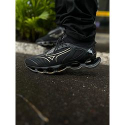 Tênis Mizuno Wave Prophecy 14 Preto/Dourado - Atacado das Tailandesas