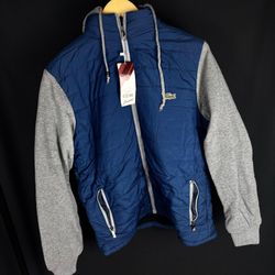 Jaqueta Lacoste Azul/Cinza - Atacado das Tailandesas