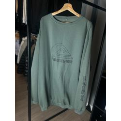 Moletom S/ Capuz - Quiksilver Verde - Atacado das Tailandesas