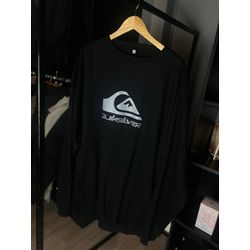 Moletom S/ Capuz - Quiksilver Preto - Atacado das Tailandesas