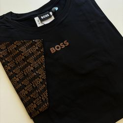 Camisa Peruana Boss Preta Escrita No Peito - Atacado das Tailandesas