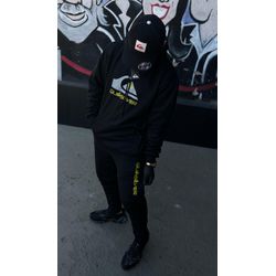 Conjunto Moletom Quiksilver S/Capuz Preto/Cinza/Ve... - Atacado das Tailandesas