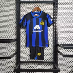 Conjunto Infantil Inter de Milão 23/24 Home - Atacado das Tailandesas