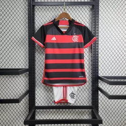 Conjunto Infantil Flamengo 24/25 Home fan lisa - Atacado das Tailandesas